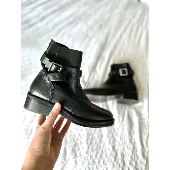 Allsaints Carla Leather Buckle Boot - Picture 11 of 16